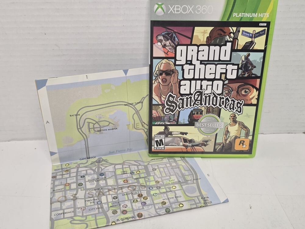 Grand Theft Auto: San Andreas Platinum Hits Xbox 360 With Map
